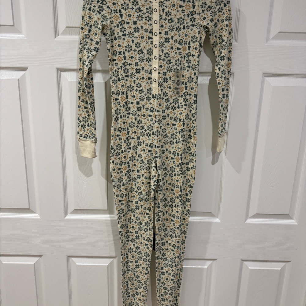 Floral Print Onesie Pajamas
